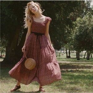 Honeysuckle Doen Floral Maxi Dress small